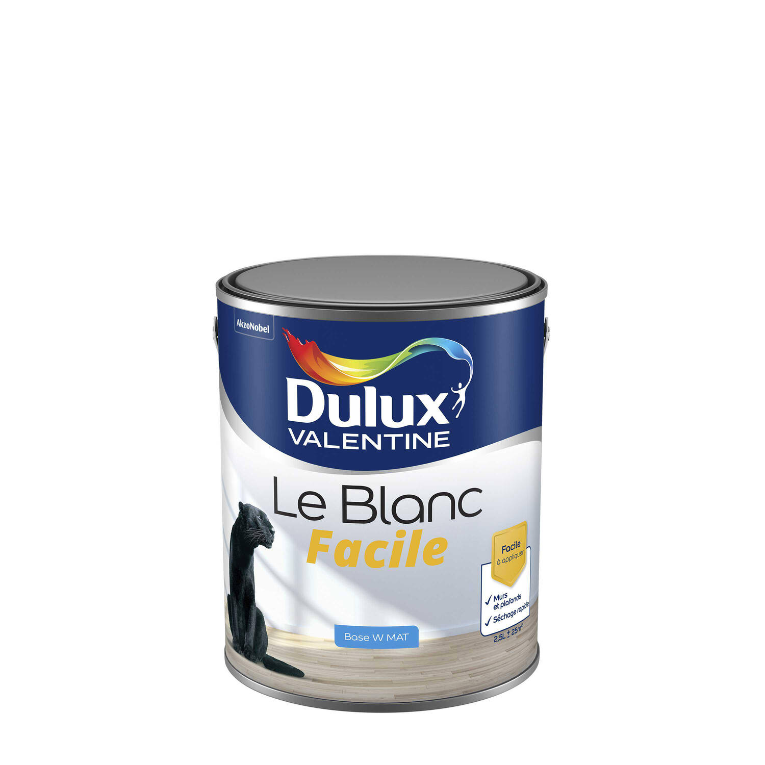 Peinture Le Blanc Facile Mat Base White 2,5L - DULUX VALENTINE