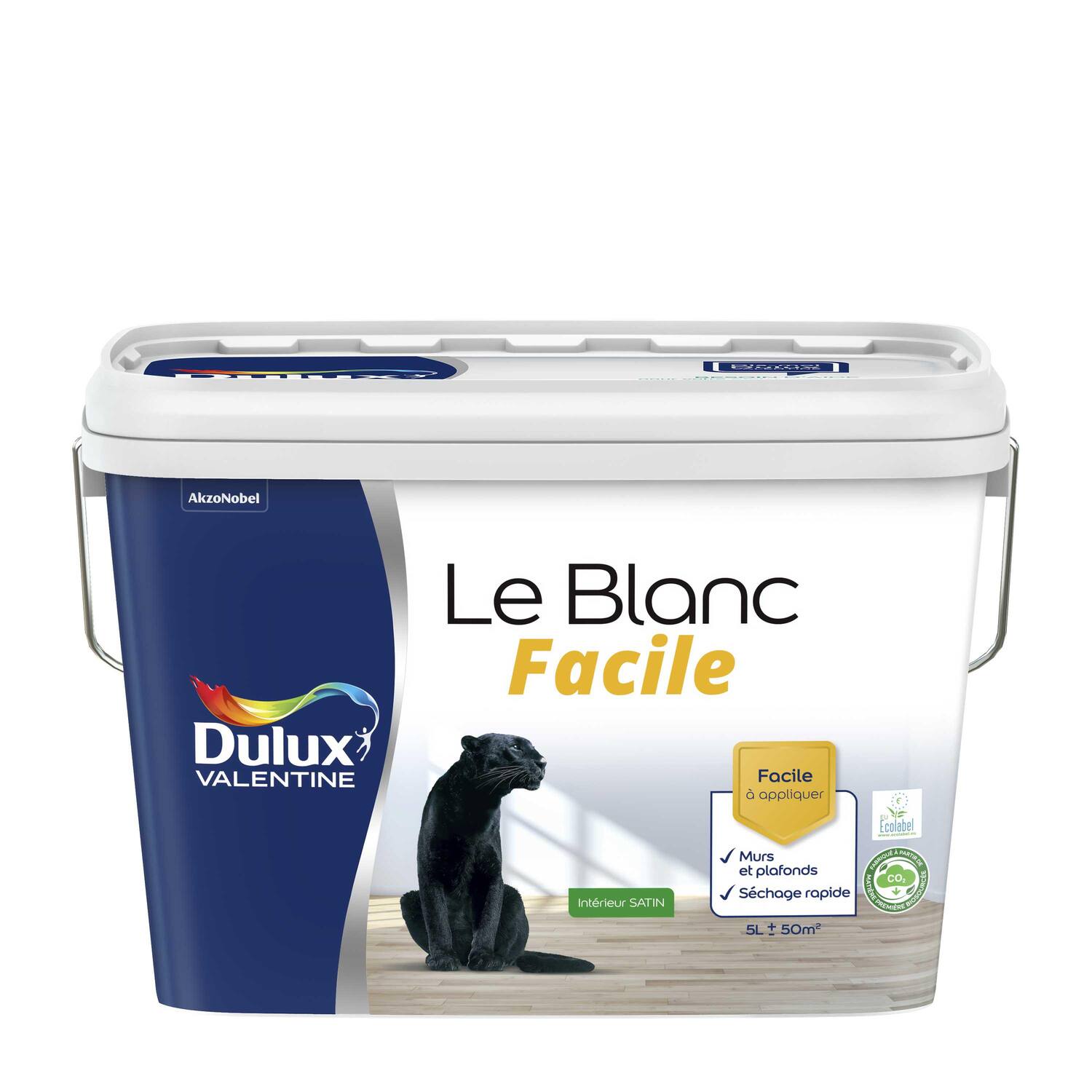 Peinture intérieure Le Blanc Facile Satin 5L - DULUX VALENTINE