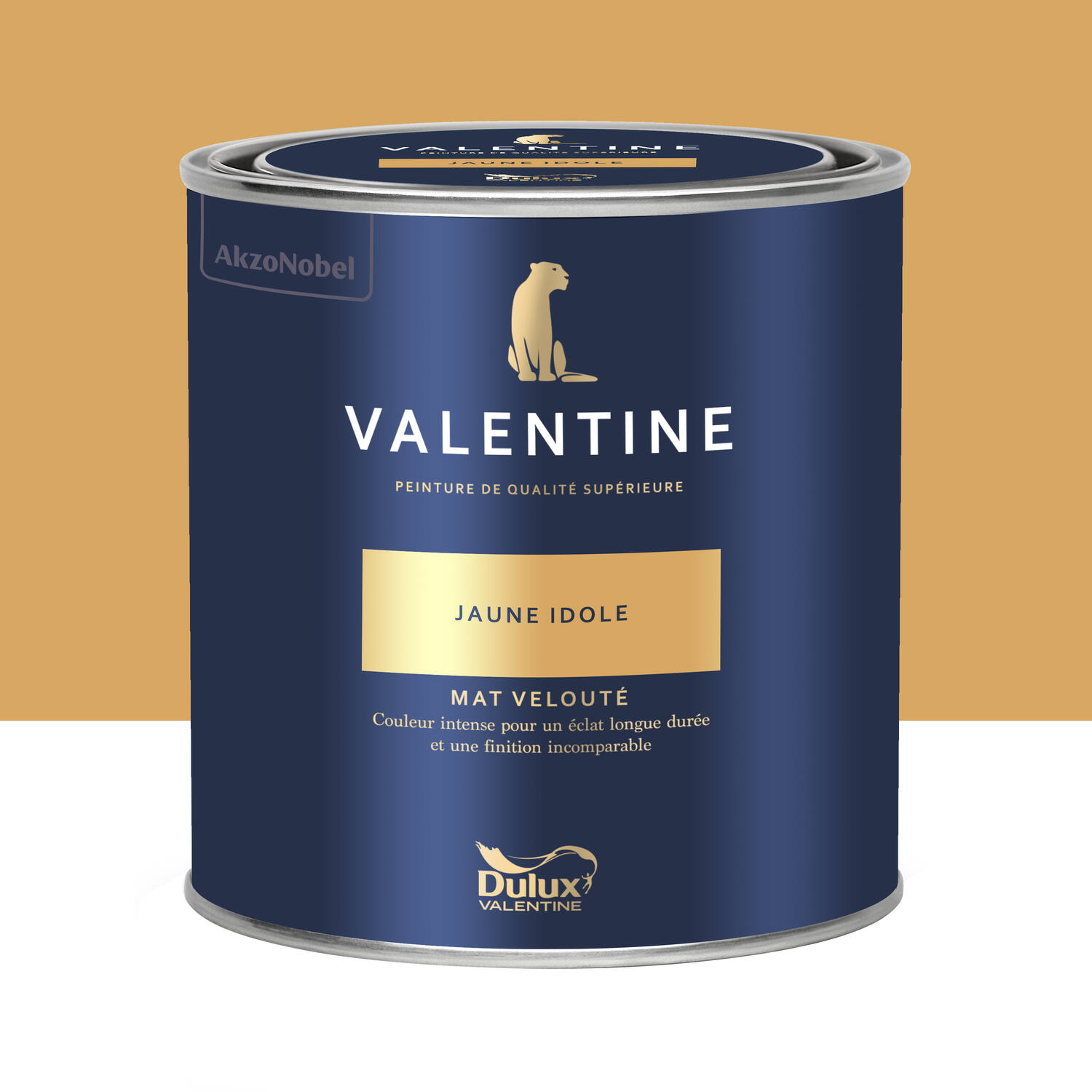 Peinture Valentine Mat Velouté Jaune Idole 0,5L- DULUX VALENTINE