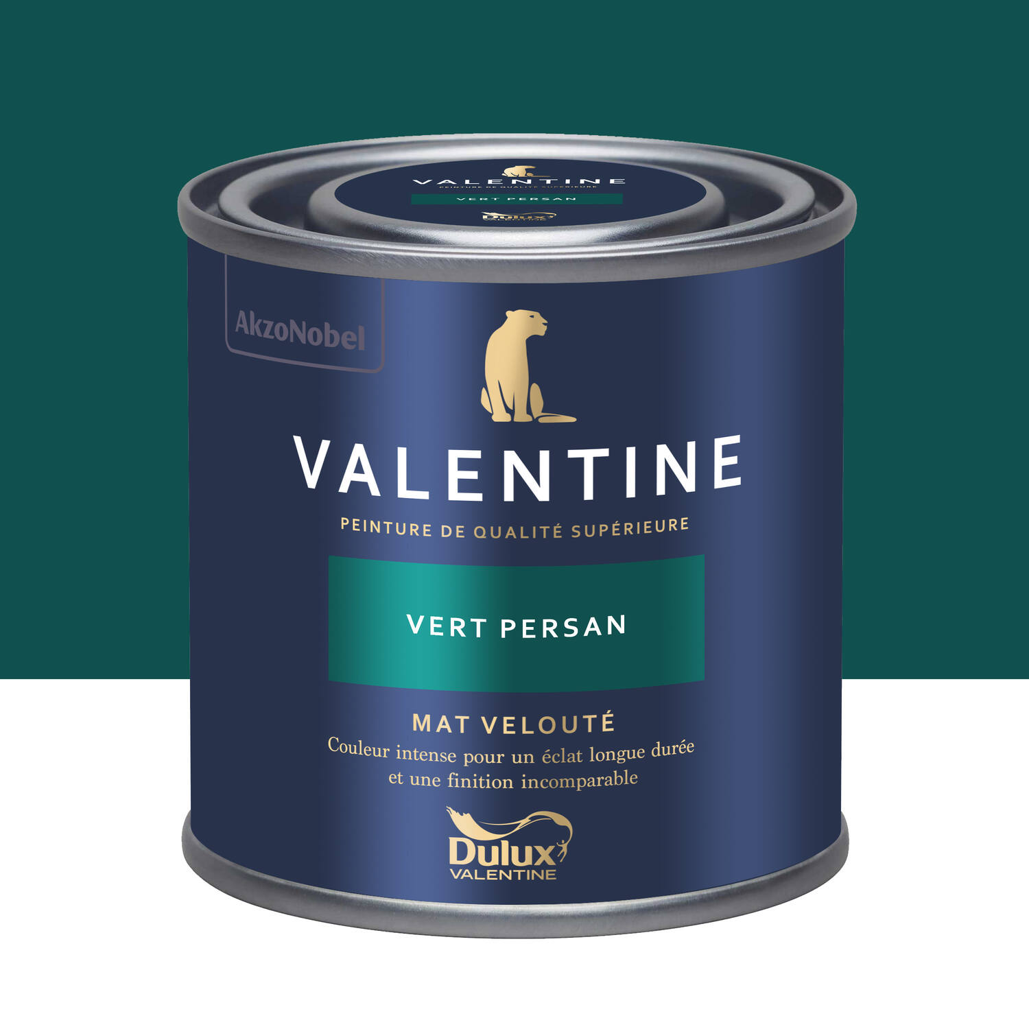Peinture Valentine Mat Velouté Vert Persan 0,125L- DULUX VALENTINE