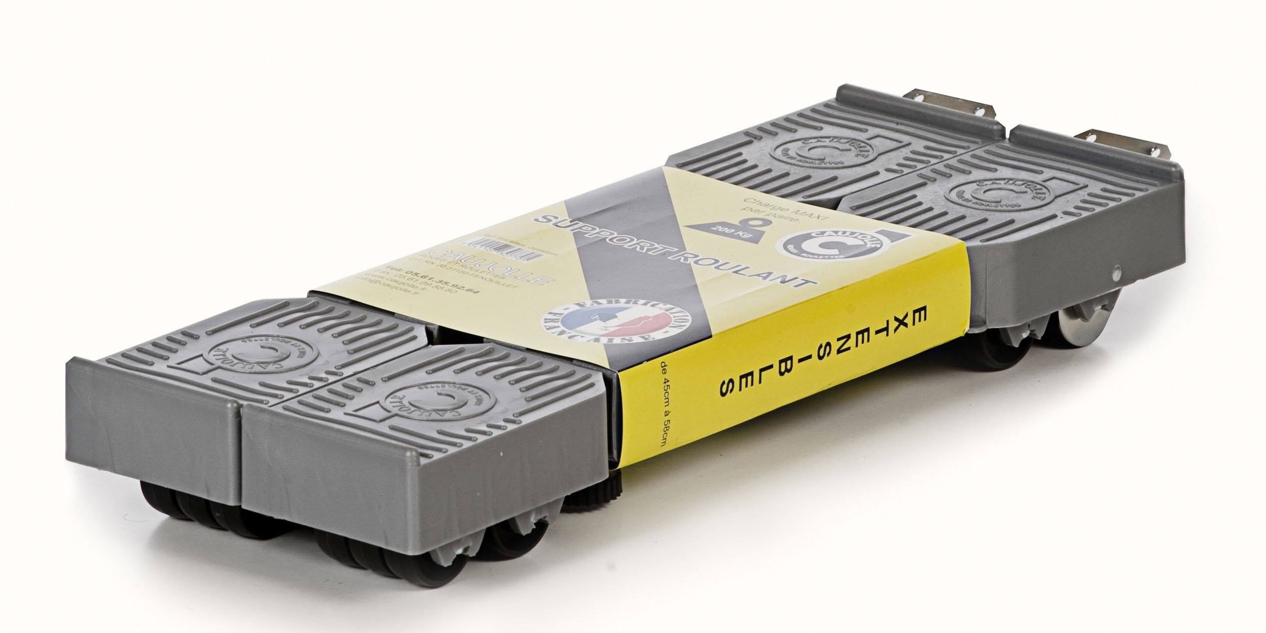 Support roulant soclette jumelée CAUJOLLE