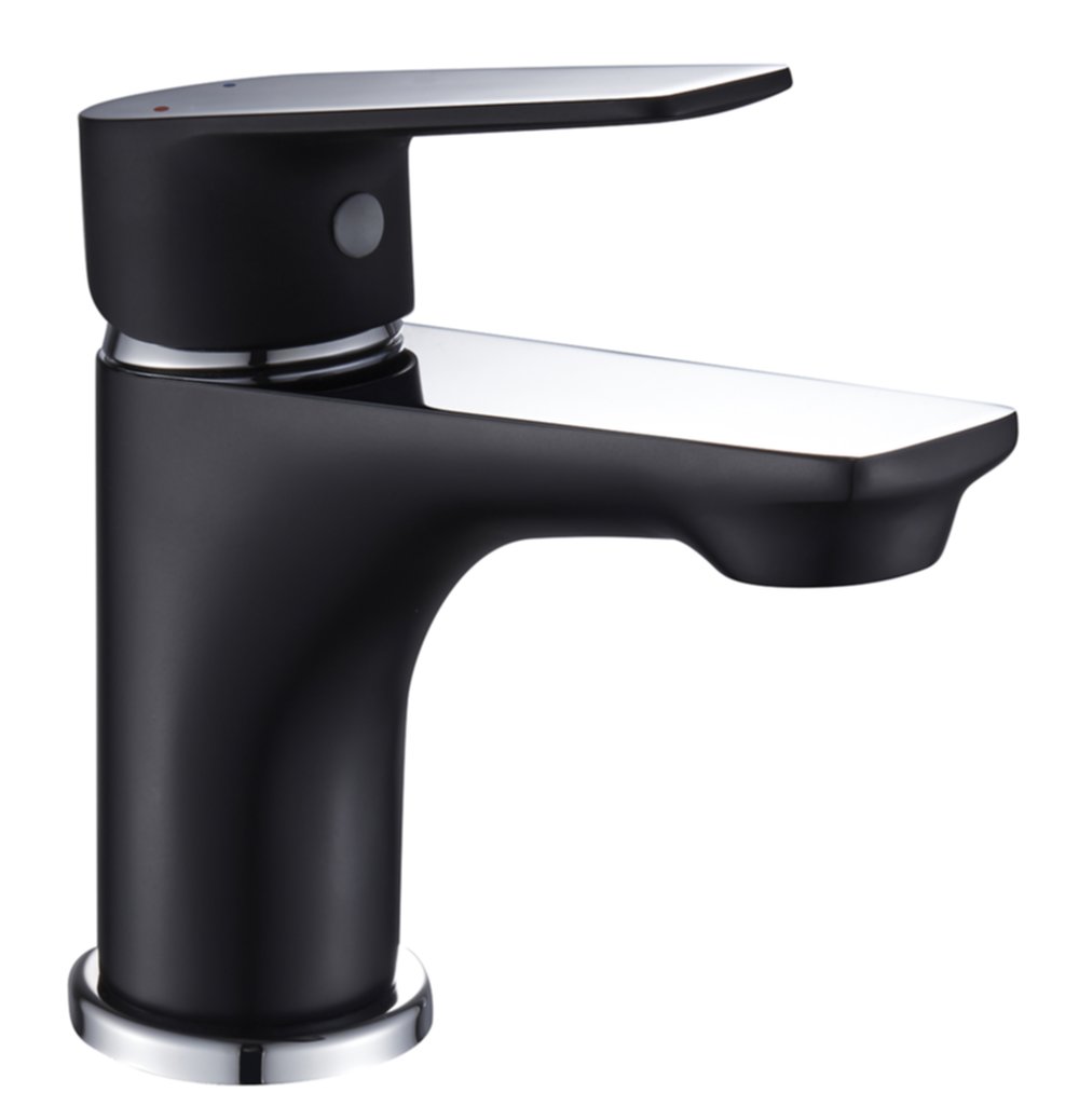 Mitigeur lavabo oolong chrome et noir - ROUSSEAU