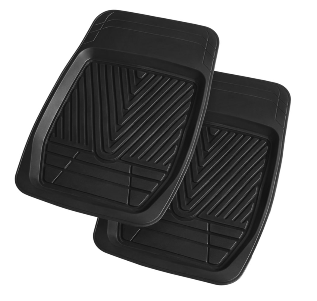 Jeu de 2 tapis avant 3d découpables pvc 69 x 49.5 cm