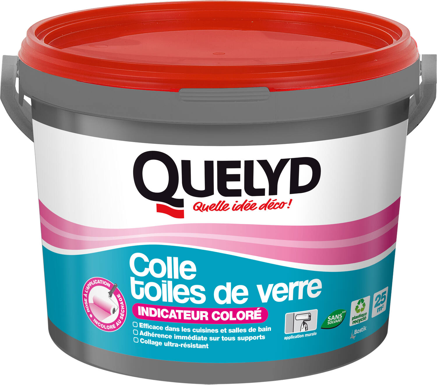 Colle Toile de Verre Rose 5kg - QUELYD
