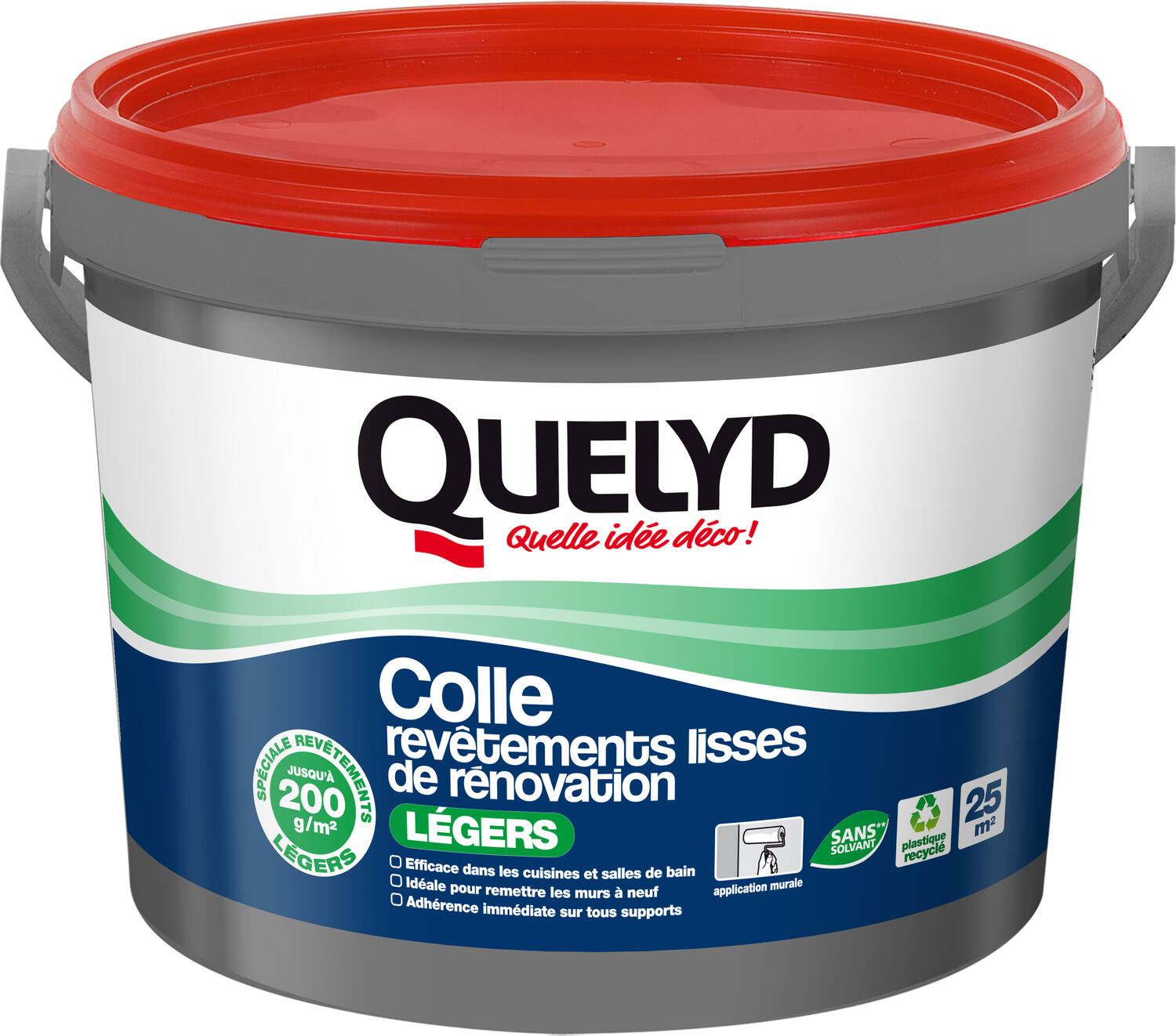 Colle Revêtements lisses de rénovation légers 5kg - QUELYD