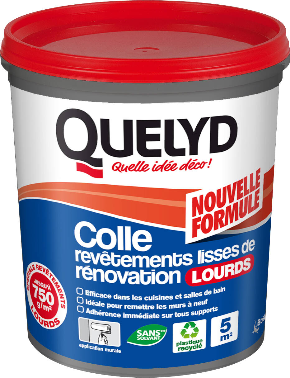 Colle Revêtements Lisses de Rénovation Lourds 1kg - QUELYD
