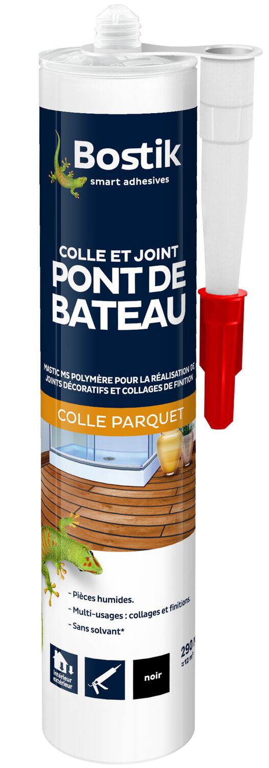 Colle et Joint Pont de Bateau Noir 290ml - BOSTIK