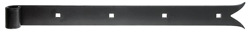 Penture bout queue de carpe Ø14mm 3,5x40cm noir - ALBERTS