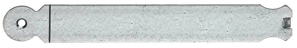 Patte à scellement arrondie Ø5,5mm 3x22x0,25cm - ALBERTS