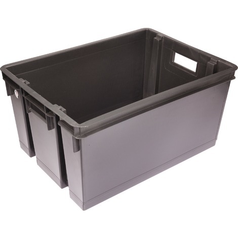 Bac de rangement sans couvercle 50L gris EDA