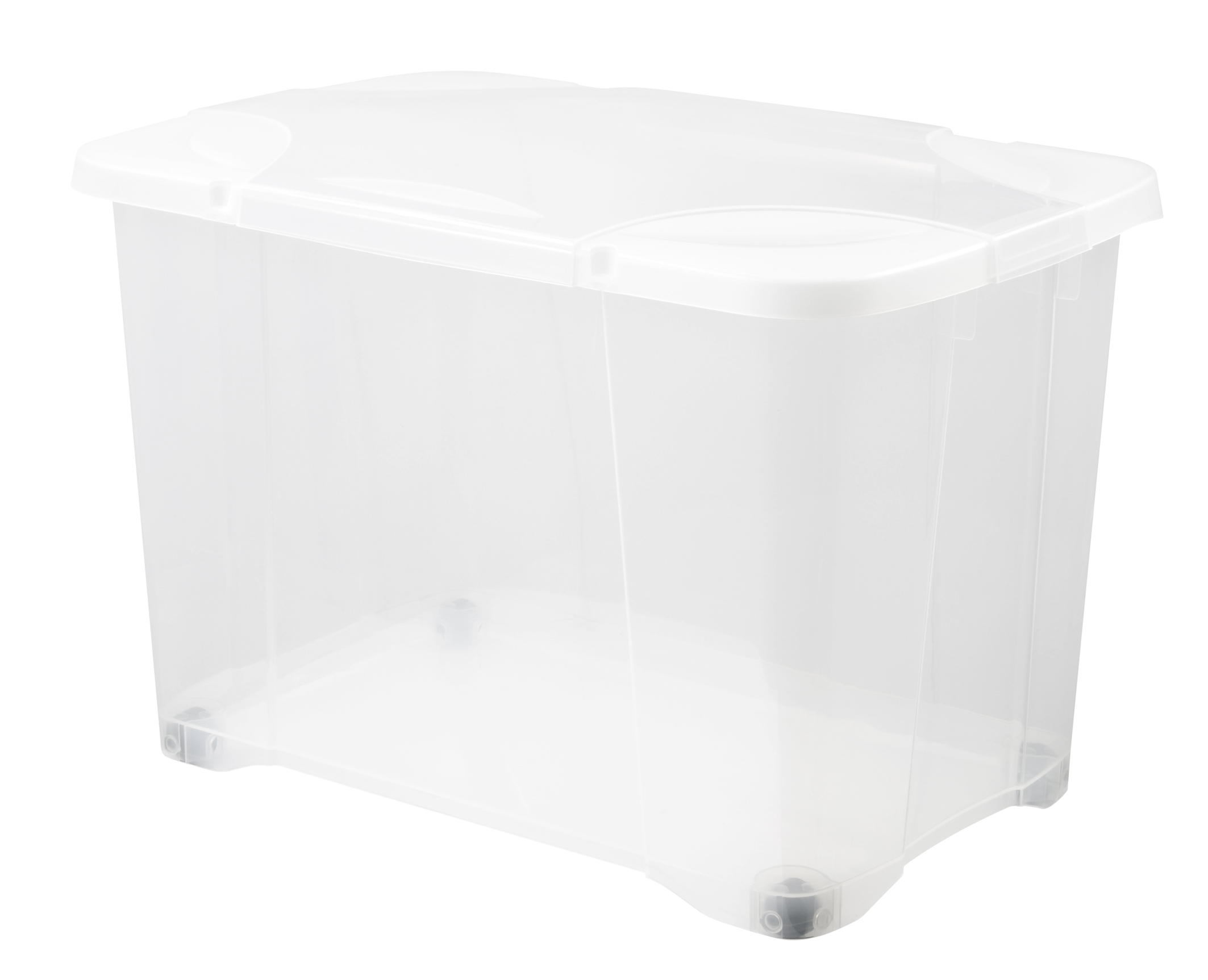 Coffre clip'box +roulettes EDA naturel 60l