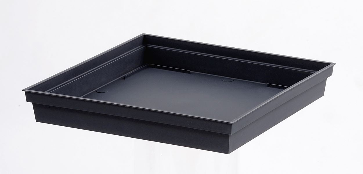 Soucoupe carré Toscane gris anthracite - EDA