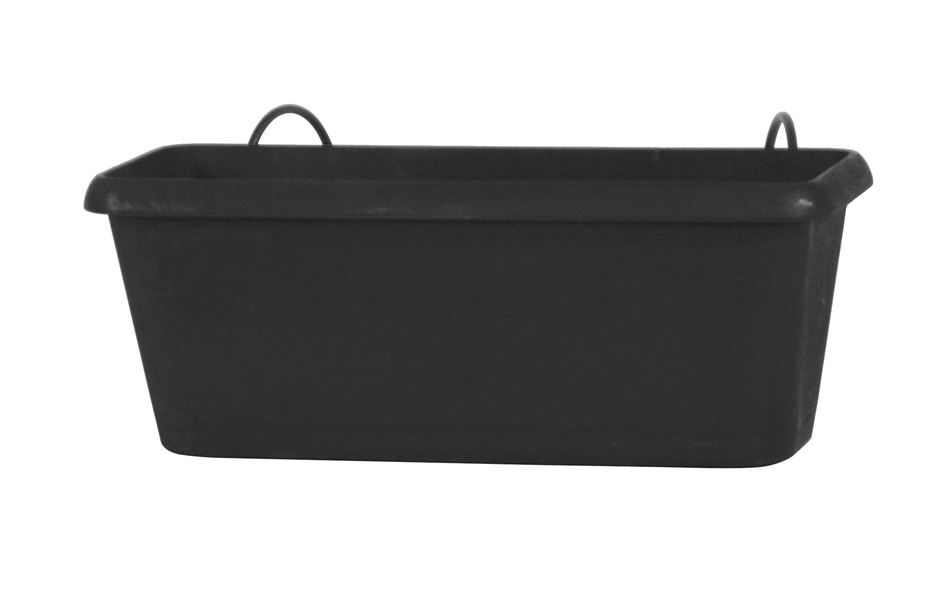 Jardinière chorus 30cm avec plateau clipsé gris anthracite - EDA