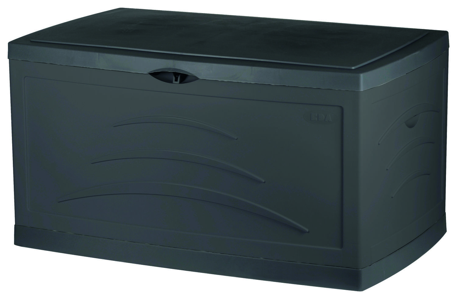 Malle de rangement Serena 310L 121x55x66cm Gris Anthracite - EDA