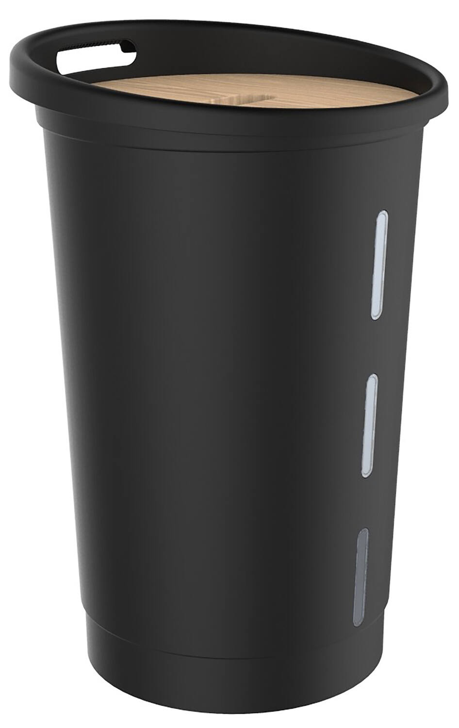 Coffre à granulés 38L noir + couvercle - EDA