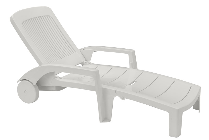 Bain de soleil résine Fidji blanc - GROSFILLEX