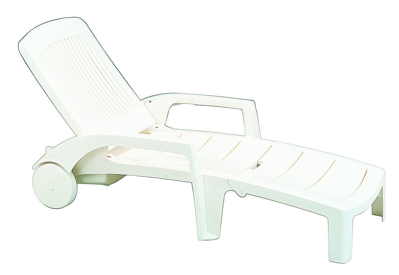 2 bains de soleil résine Fidji Blanc - GROSFILLEX