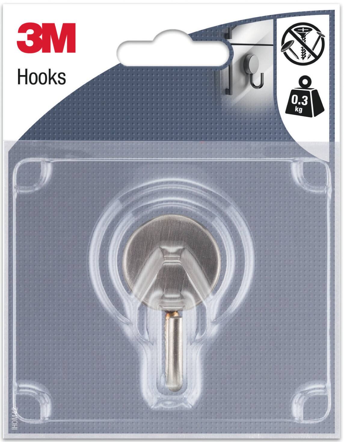 Crochet adhésif métal magnétique - 3M