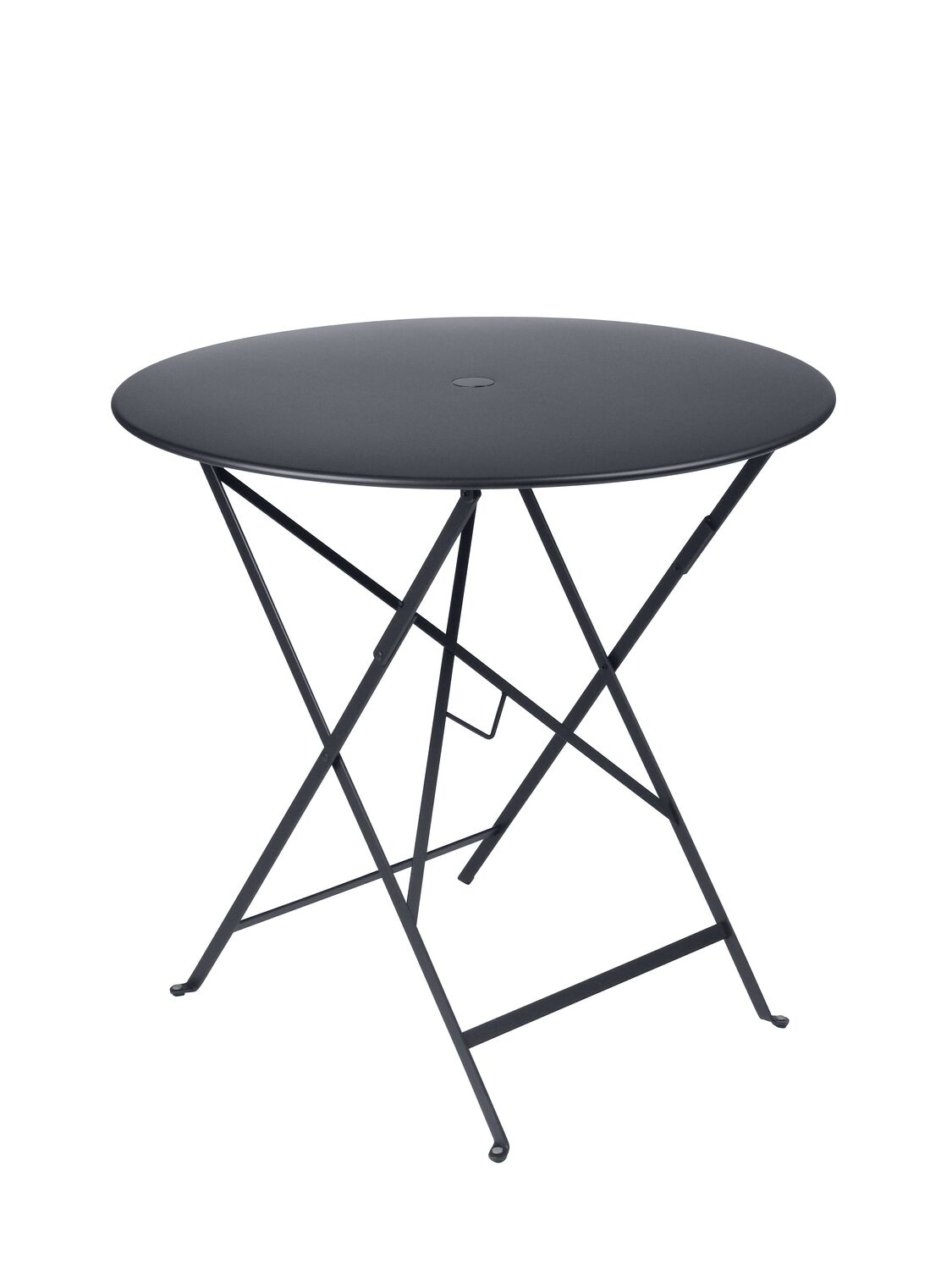 Table de jardin métal pliante Bistrot Ø77cm Carbone - FERMOB