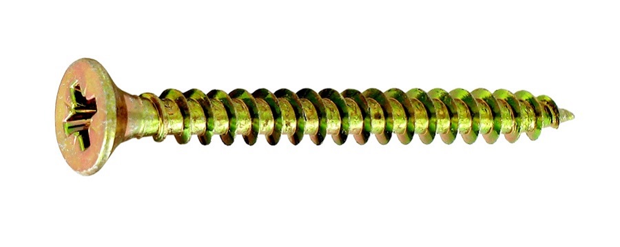 Vis agglo tête fraisée x 1200 pozi bichromaté 4 x 30 cm - VYNEX