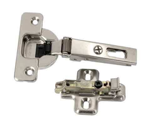 2 charnières invisibles à ressort ∅35 avec amortisseur - VYNEX