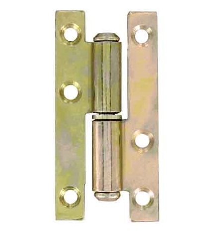 2 Paumelles de bâtiment 80x40mm gauches - VYNEX