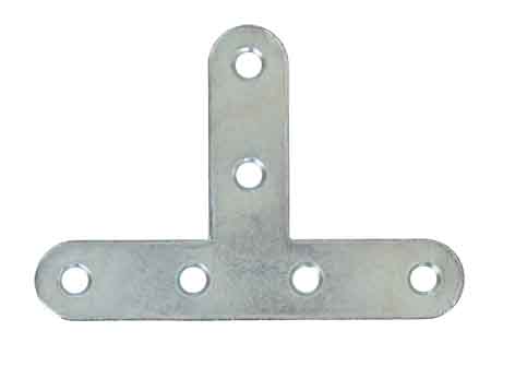 1 patte d'assemblage en T 80x40x15mm acier zingué - VYNEX