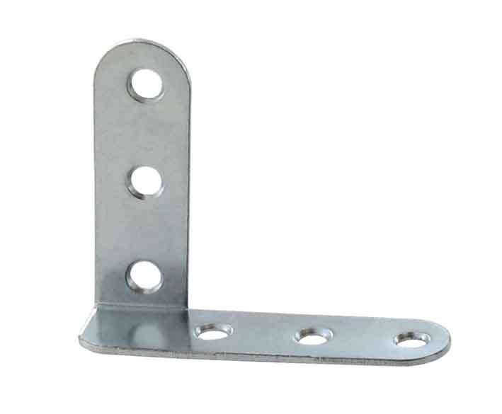 4 équerres contre coudées 60x60x1.5mm acier zingué droites - VYNEX