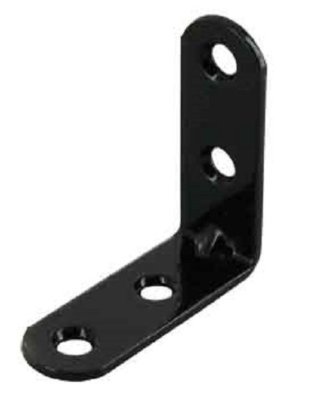 4 équerres de chaise 40x40x2mm acier plastifié noir - VYNEX