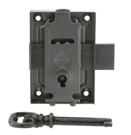 Serrure en applique 15mm universelle acier poli - VYNEX