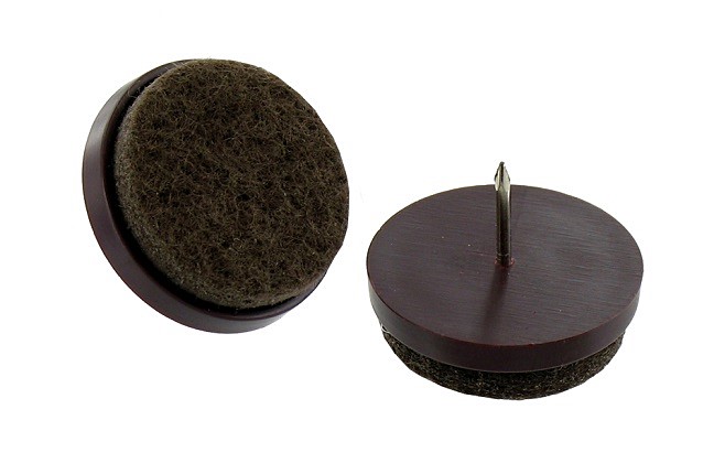 4 patins feutre à clouer Ø20mm - VYNEX