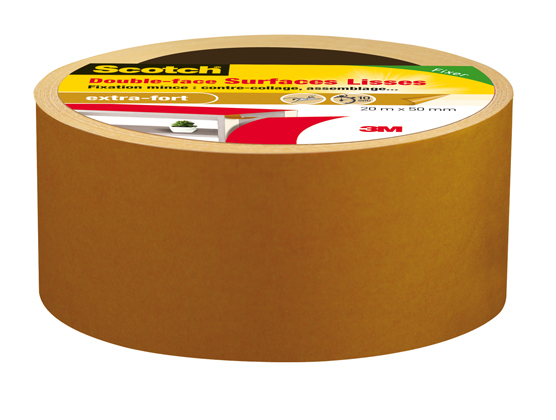 Adhésif moquette surfaces lisses 7,5 m x 32 mm - SCOTCH