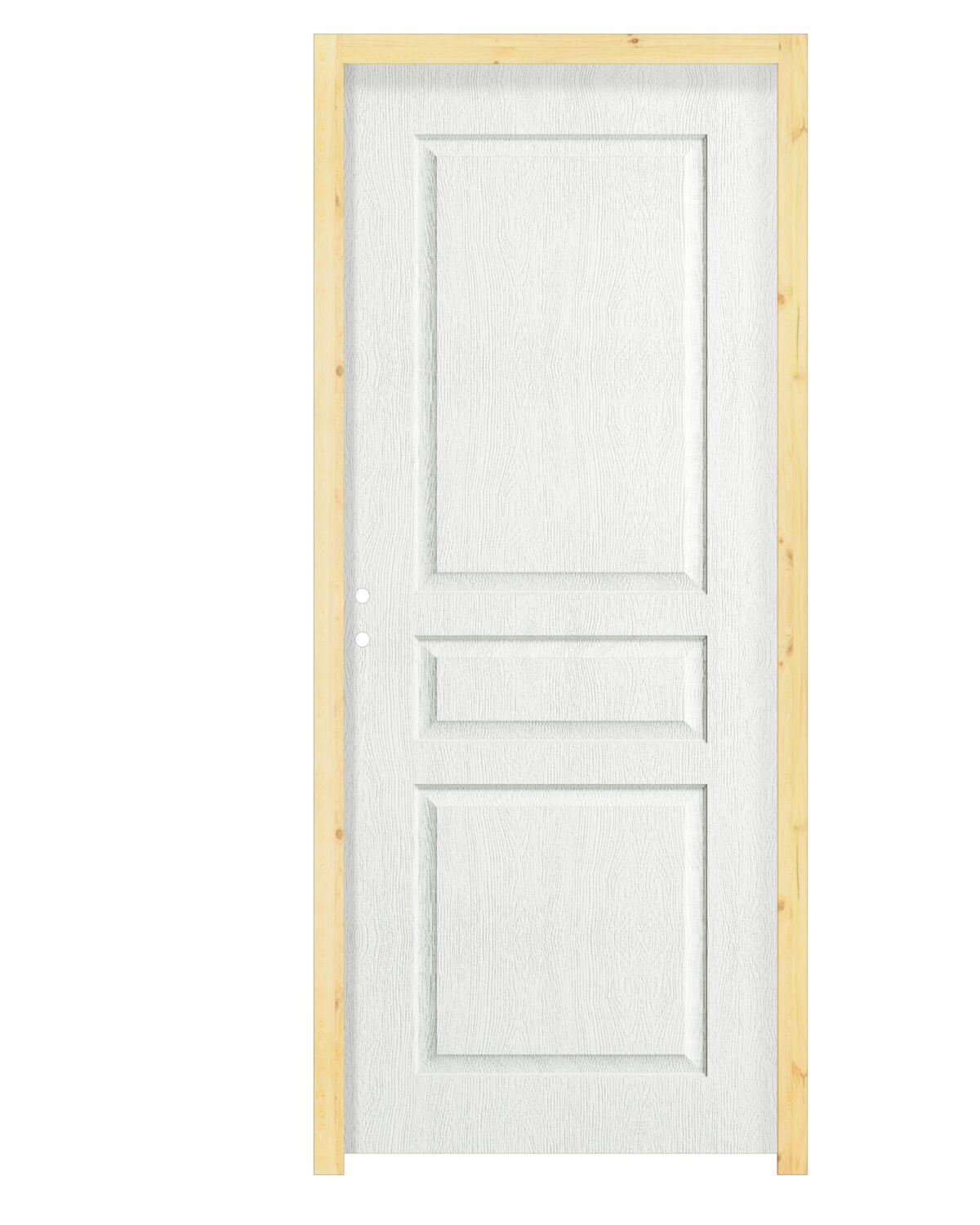 bloc porte alvéolaire décoratif modèle 3 panneaux traverse droite - BALLAY