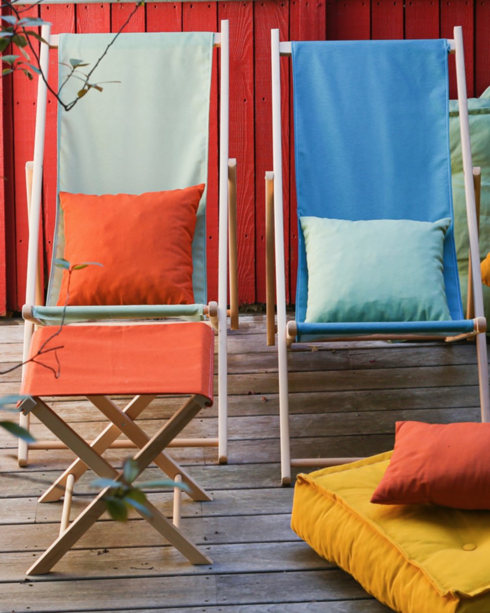 Tabouret pliant Colors F100 curcuma - JARDIN PRIVE