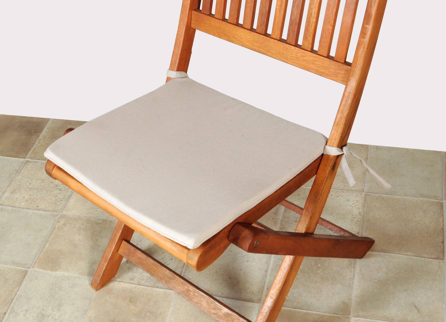 Galette de chaise fine 40x40 cm atmosphère