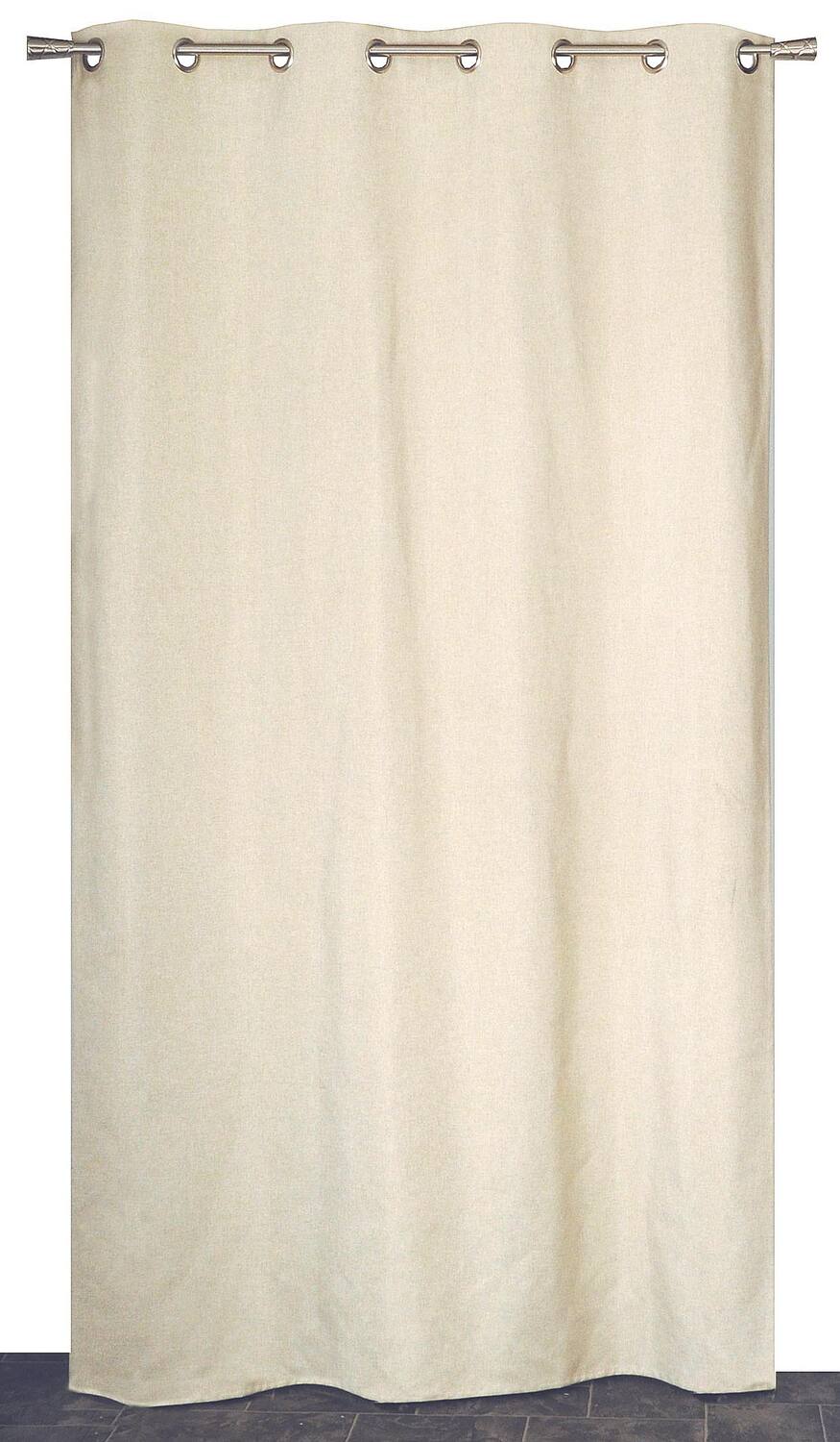 rideau occultant chiné 140x240 cm crème