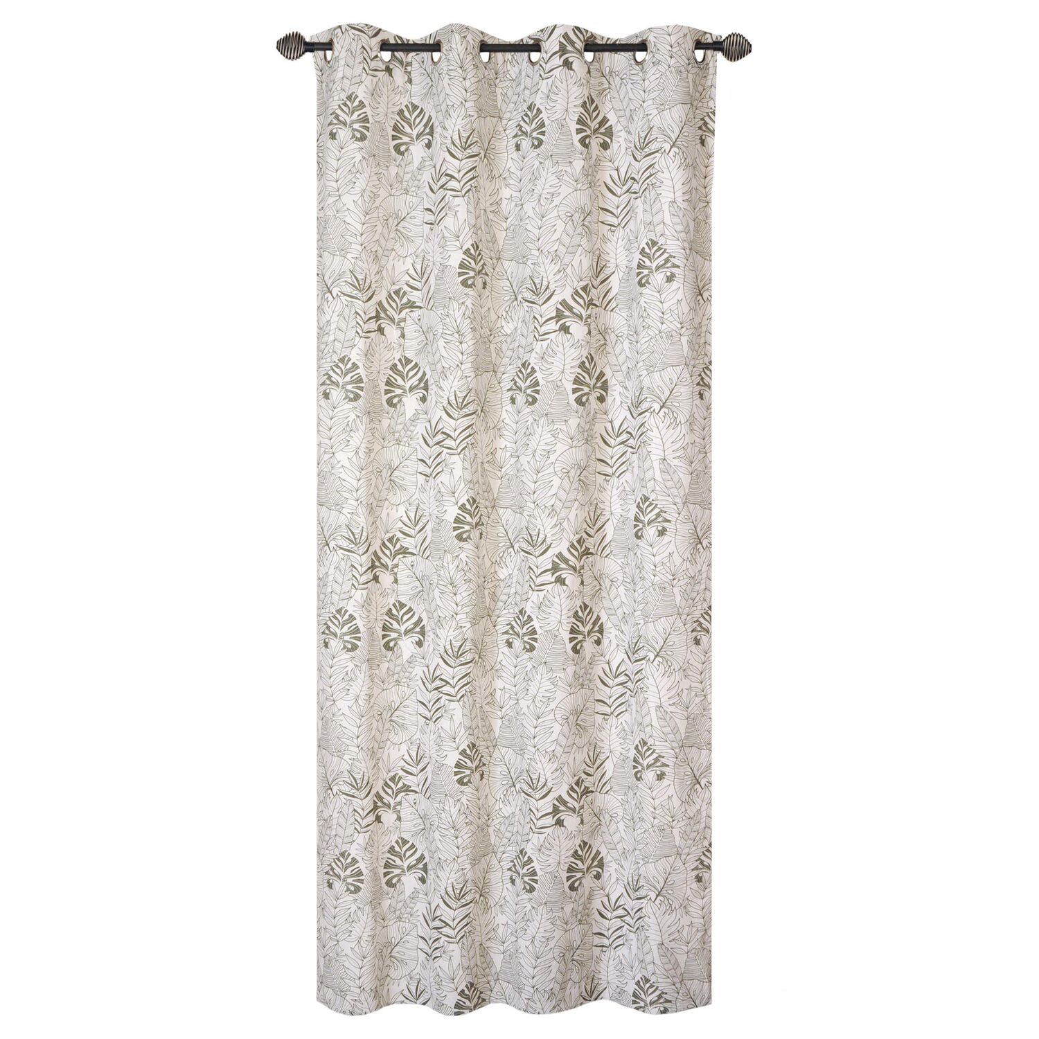 Rideau Jacquard imprimé Vert 140x240cm - DYLREV