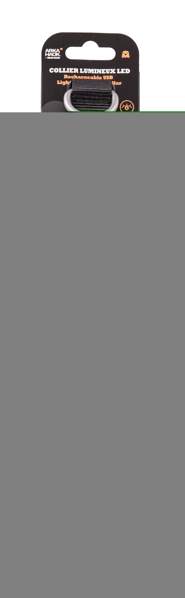 Collier lumineux orange 2,5x45-63cm