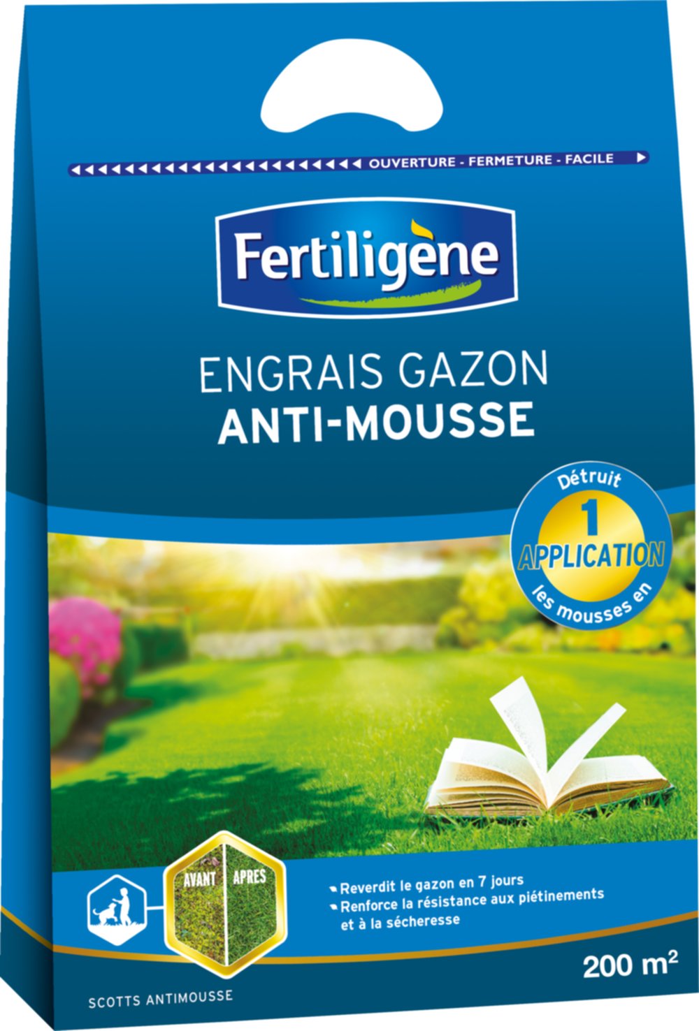 Engrais + antimousse 200m²