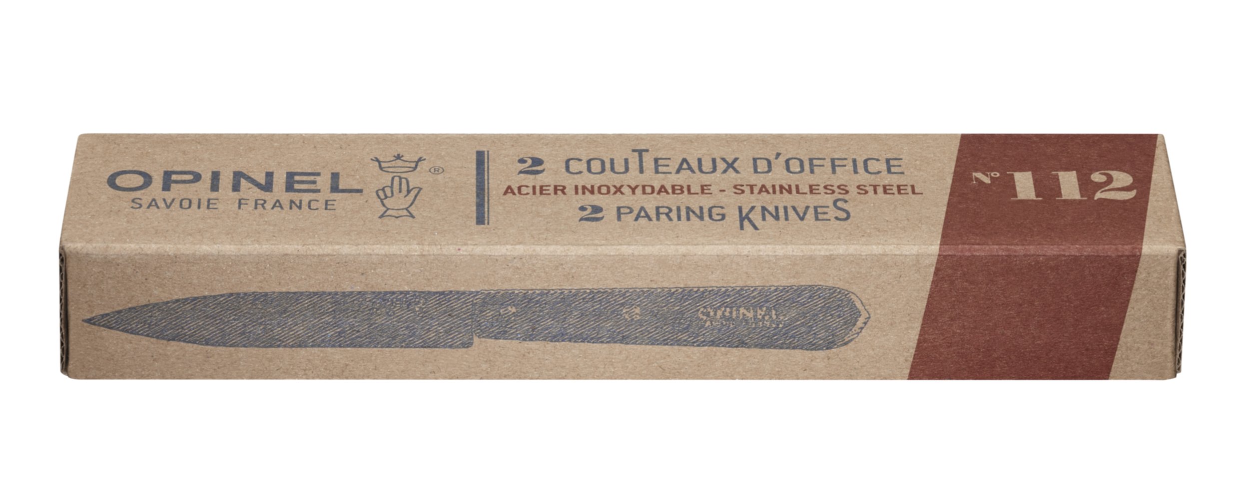 Boîte de 2 office n°112 hêtre vernis naturel