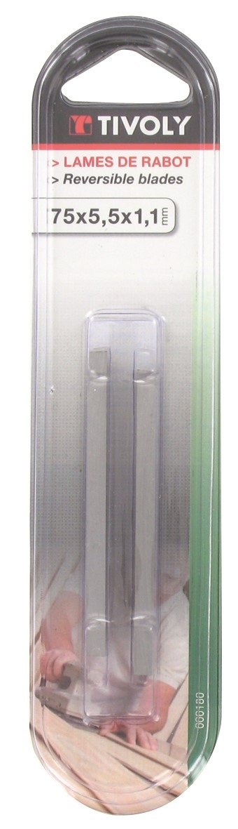 Lame de rabot réversible l75mm
