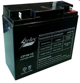 Batterie pour autportée - Gel NH1218 +droite