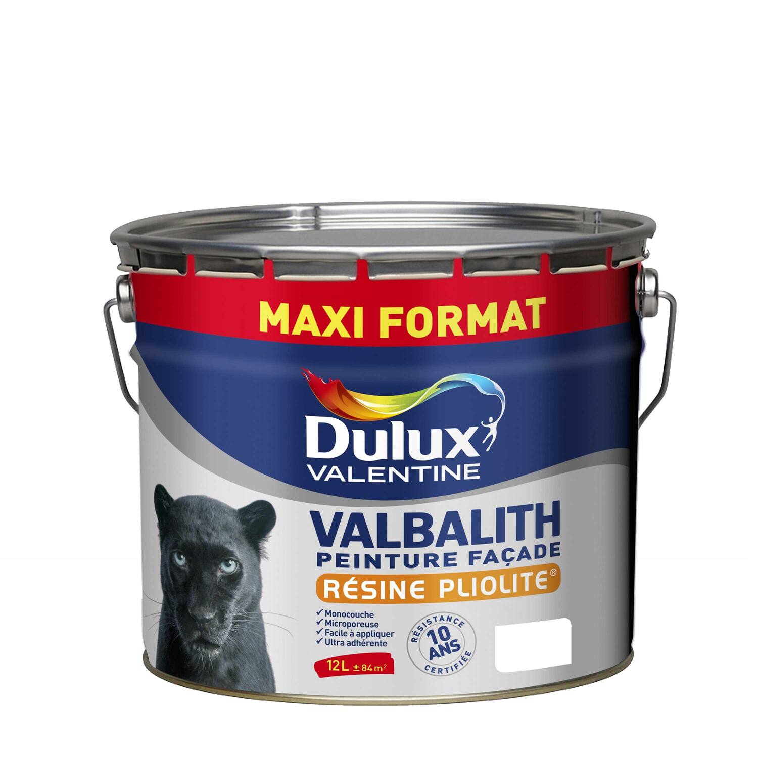 Peinture Façade Valbalith Blanc Base White Mat 12L - DULUX VALENTINE