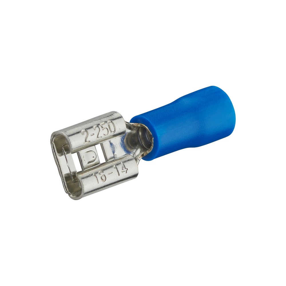 Clips femelle pré isolée 6,3 x 0,8 bleu - DEBFLEX