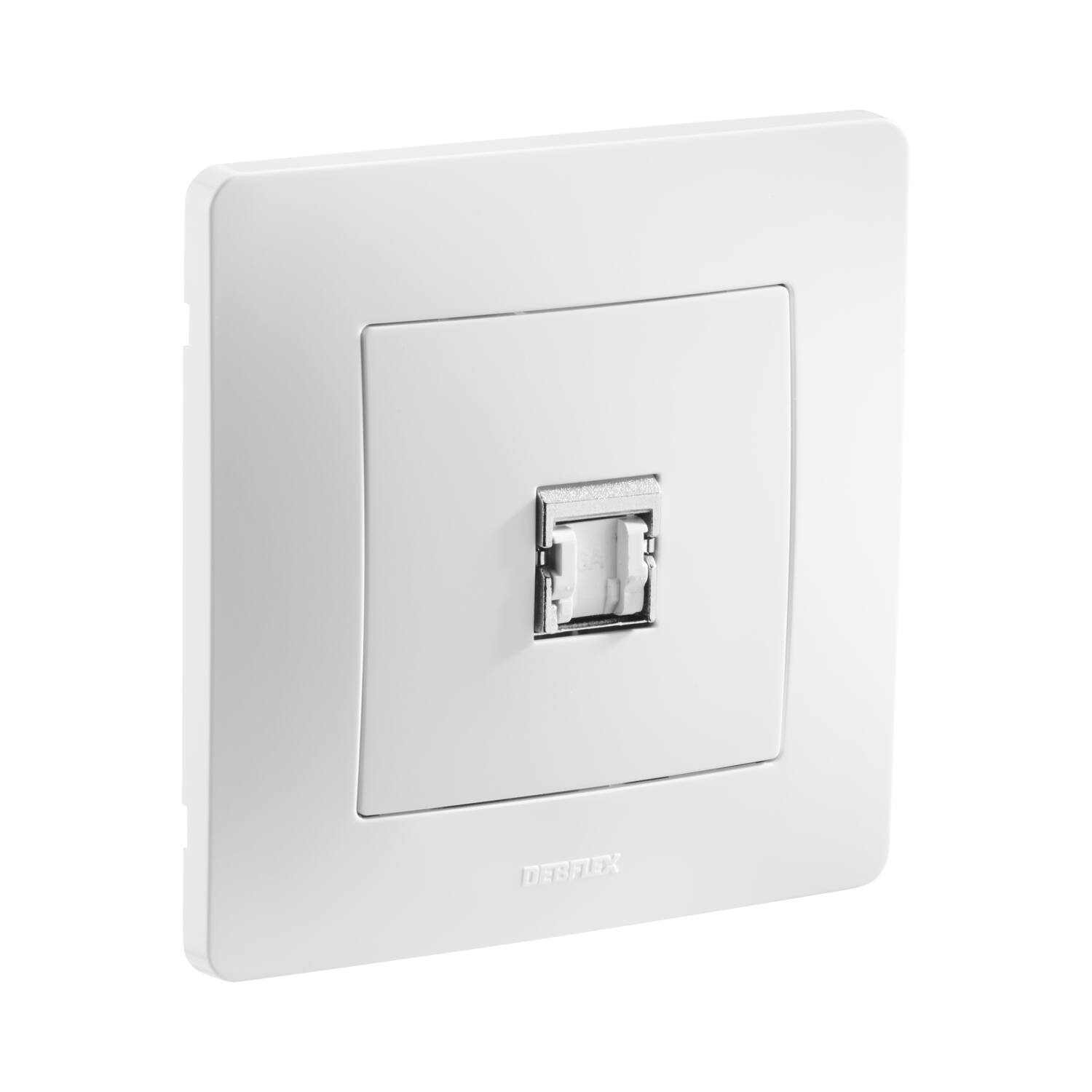 Prise RJ45 Cat.6 Nora blanc - DEBFLEX