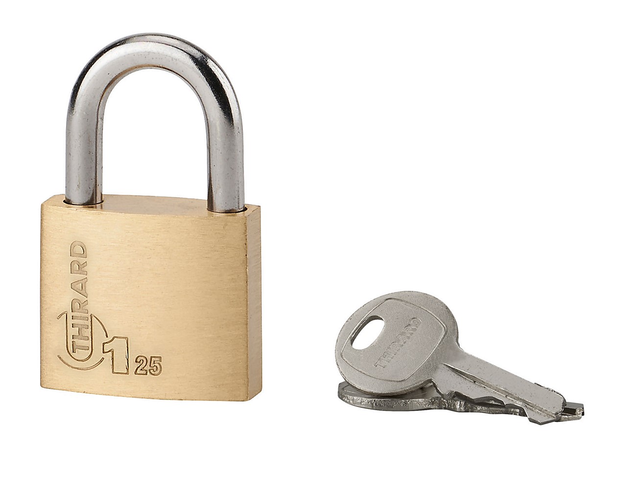 Cadenas type 1 25 a acier 2 clés