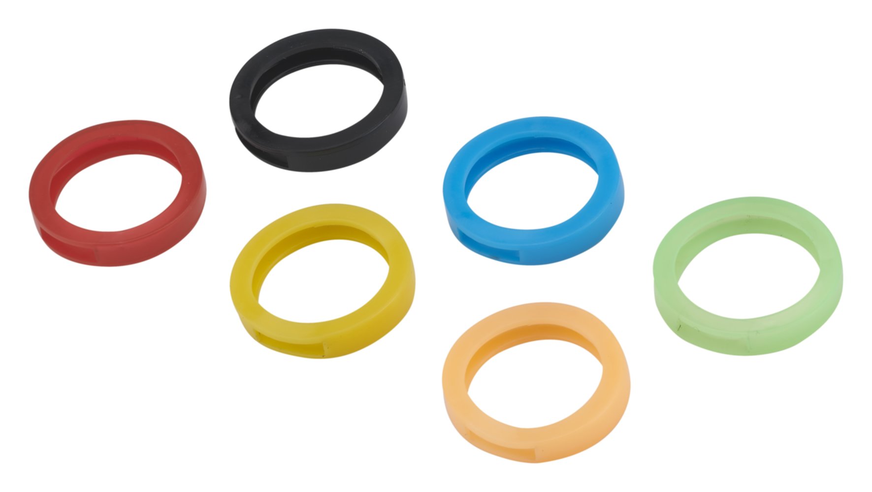 6 anneaux de clé PVC - THIRARD