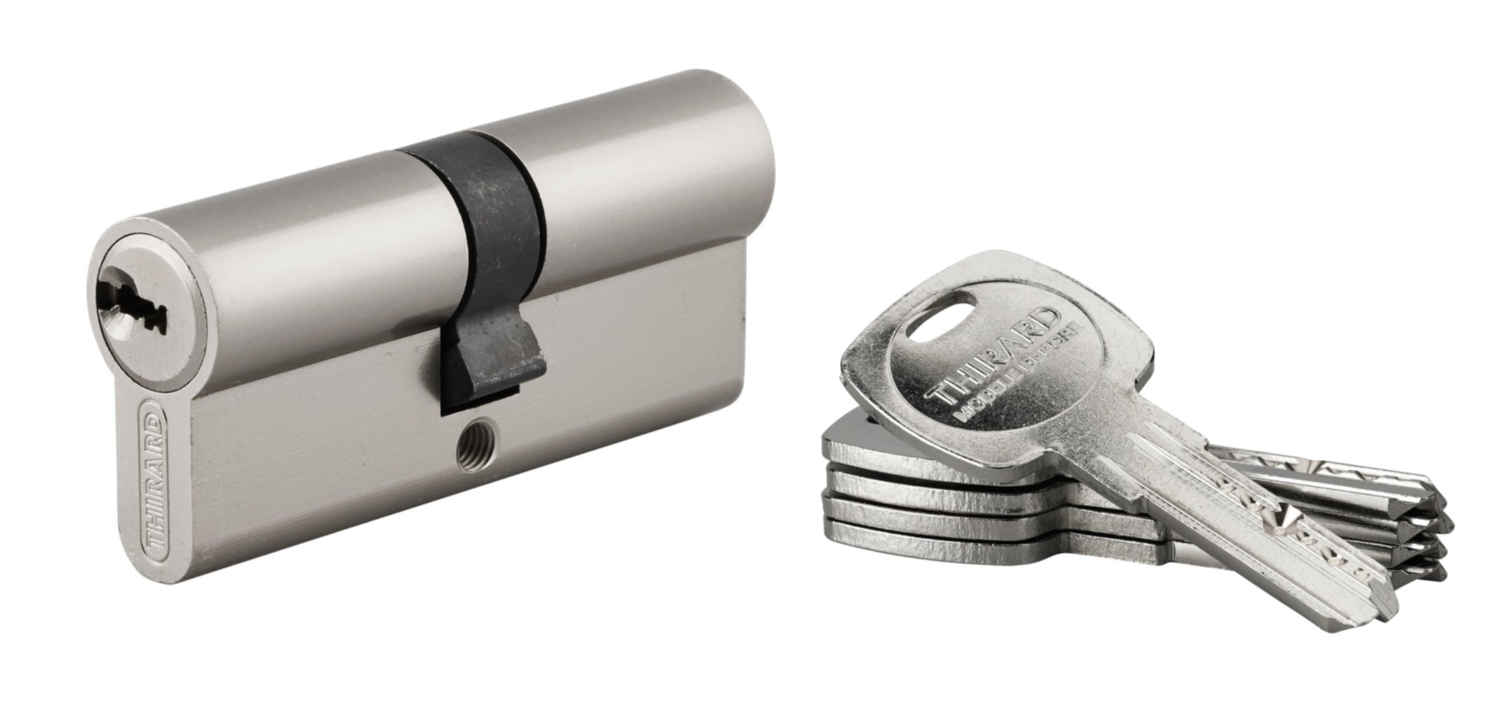 Cylindre de Serrure Débrayable Trafic 6 L.35+35mm 5 Clés - THIRARD