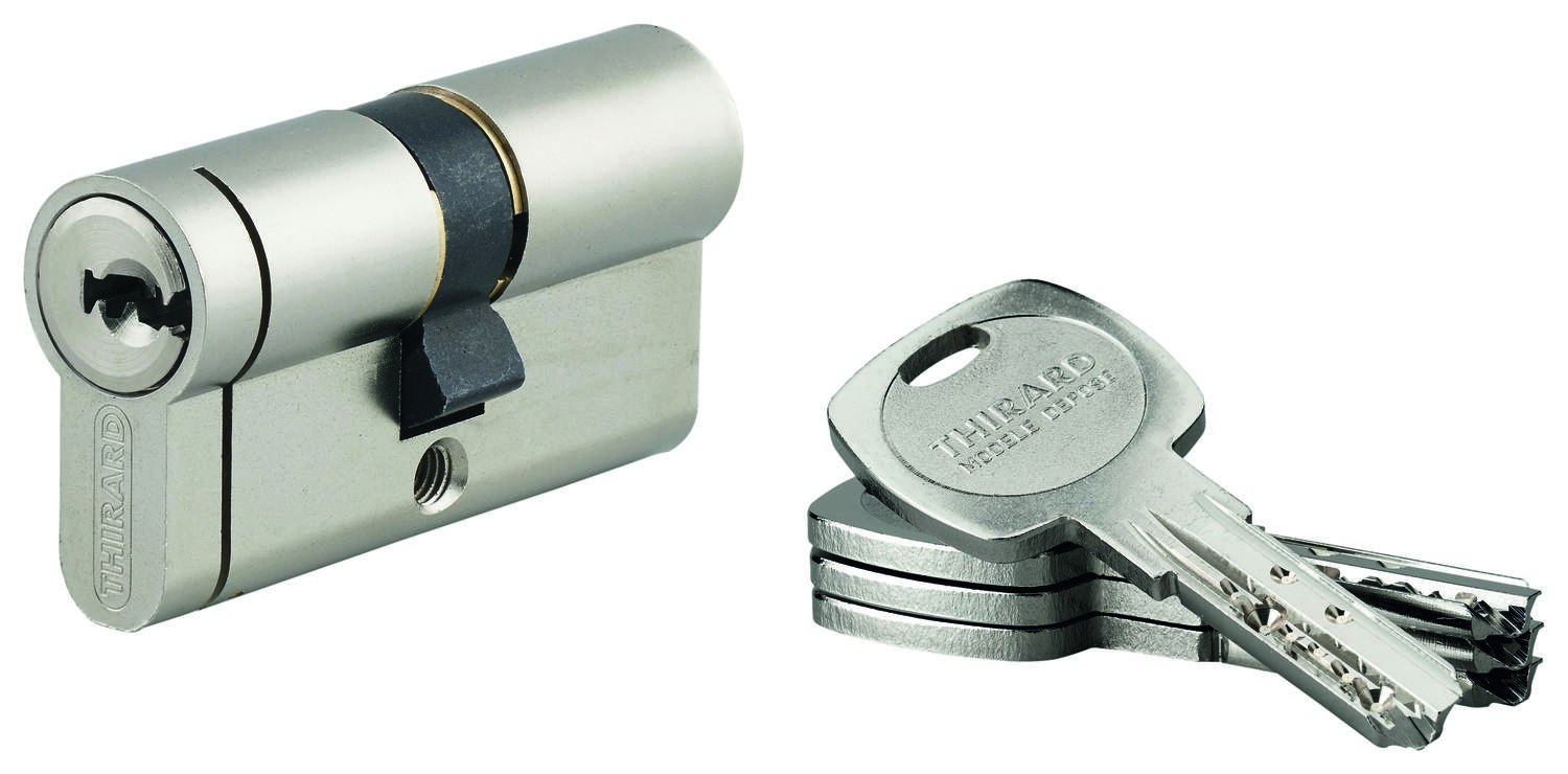 Cylindre de Serrure Transit 2 L.30+30mm 4 Clés - THIRARD