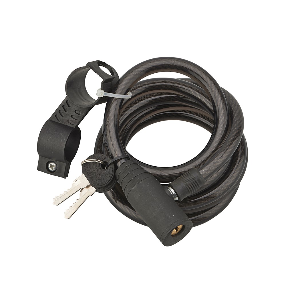 Antivol câble 12x1,80m 2 clés